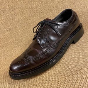 Men’s oxfords wing tip Vintage Jarman burgundy 8.5